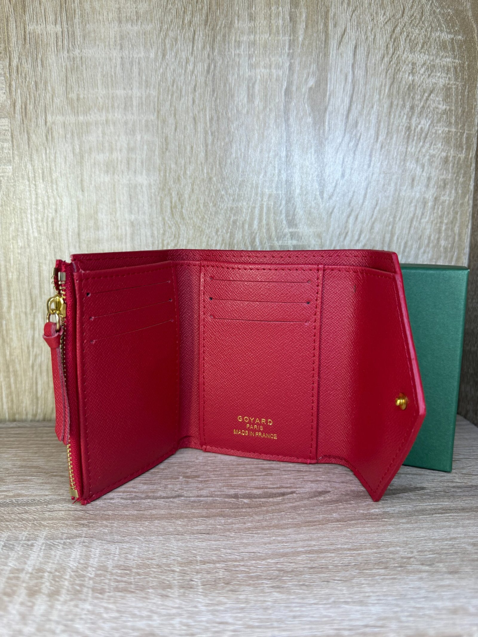 PORTE MONNAIE GOYARD ROUGE FEMMES