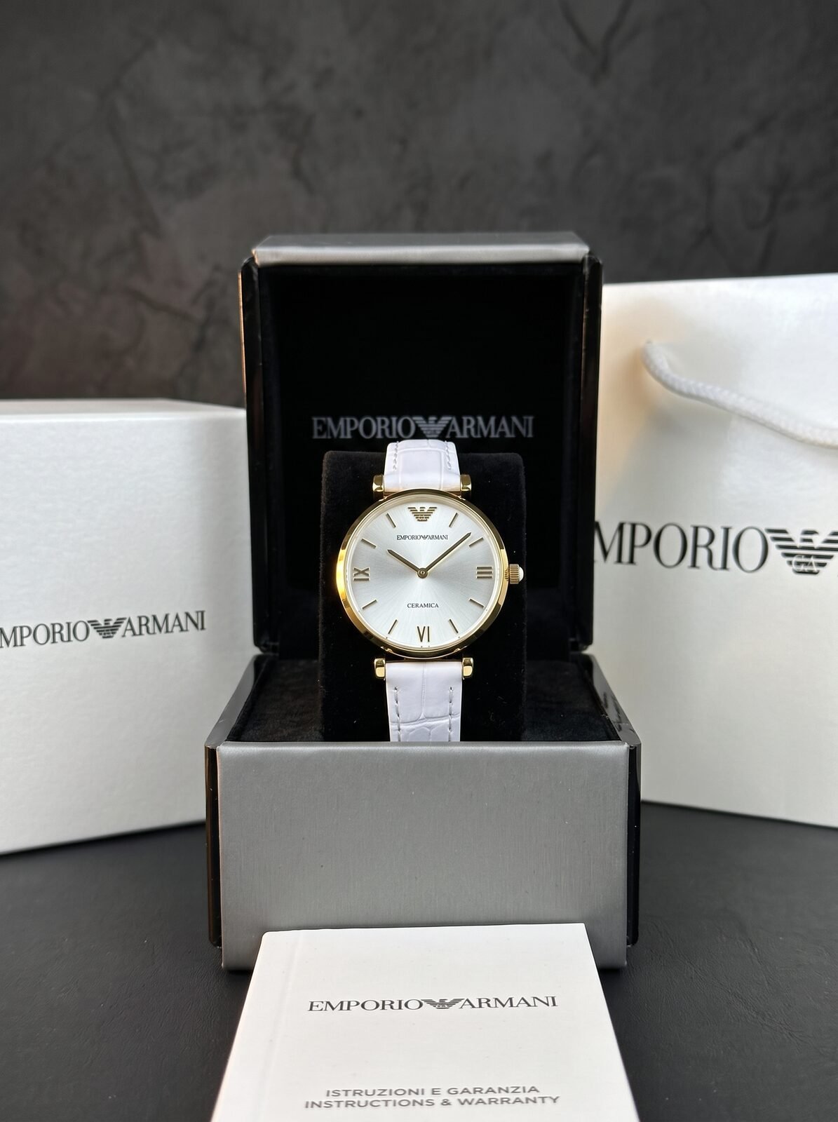 ARMANI FEMMES ROND CUIR FULL PACK