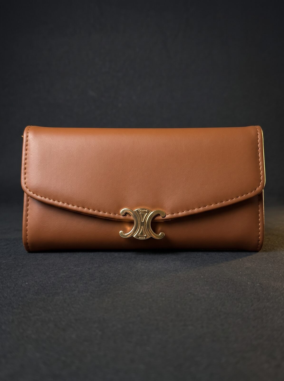 PORTE FEUILLE FEMMES CELINE MARRON